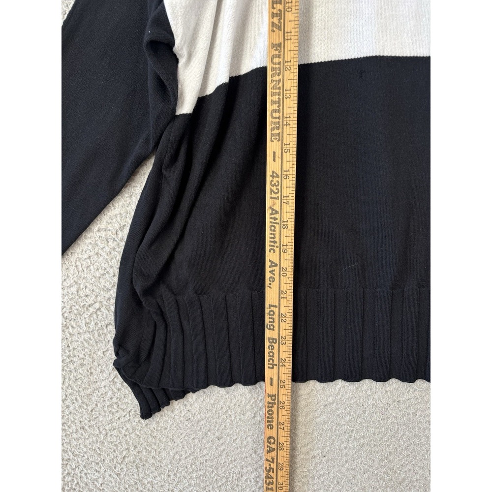 Planet by Lauren G Sweater Womens OS Ribbed Hem Cotton Modal Oversized Tunic - Picture 3 of 10